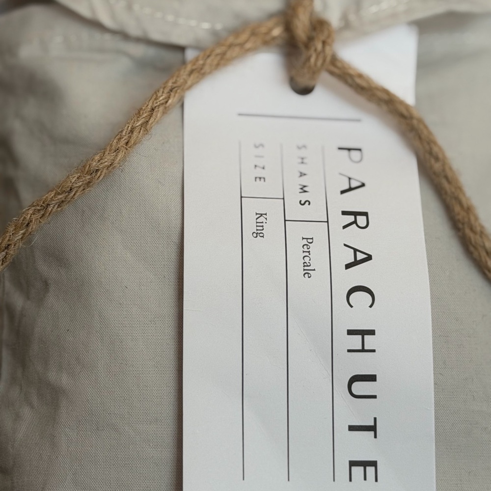 Parachute Soft Grey Pillow Shams